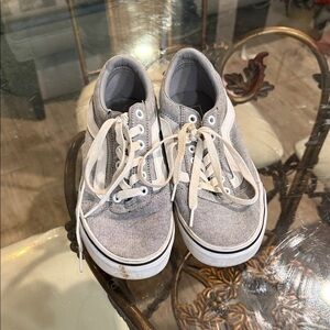 Vans Gray and White Women's Sneakers